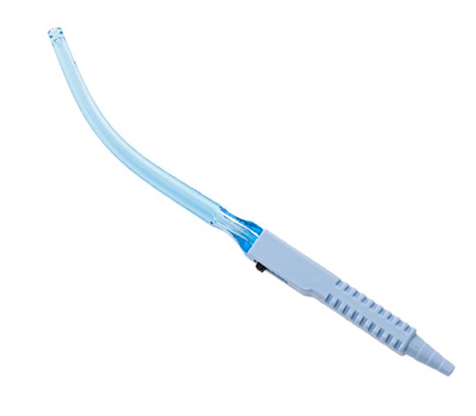 Airway Management - Yankauer Handle - Straight Tip with On/Off Switch - Single Wrap