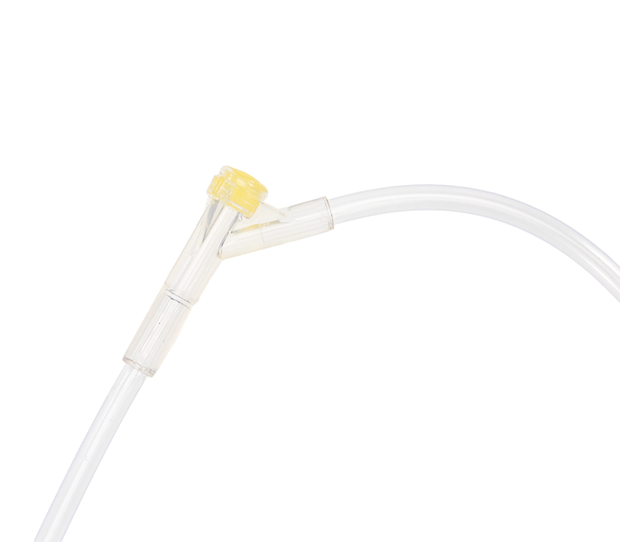 Infusion Set with Injection Site and 15um Filter Vented Chamber