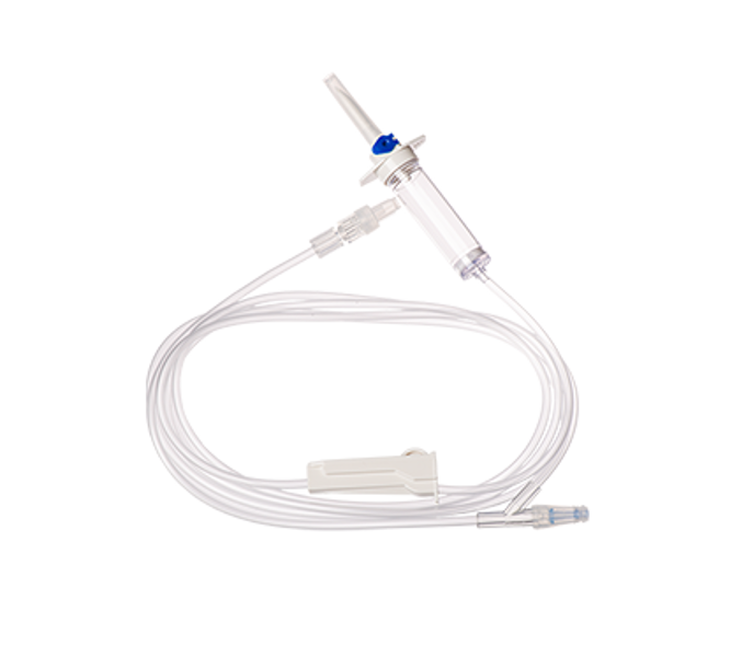 Infusion Set with 15um Filter vented chamber and NeutralSite