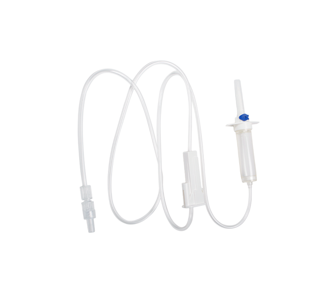 Secondary Infusion Set with 15um Filter Vented Chamber and no injection site