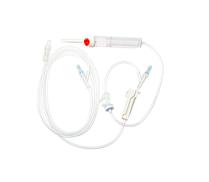 245cm Transfusion Set with NRV and 2 x Needleless Access Site