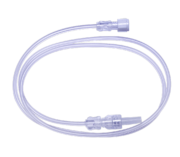75cm Microbore Extension Set with Female Luer Lock to Male Luer Lock & Rotating Collar