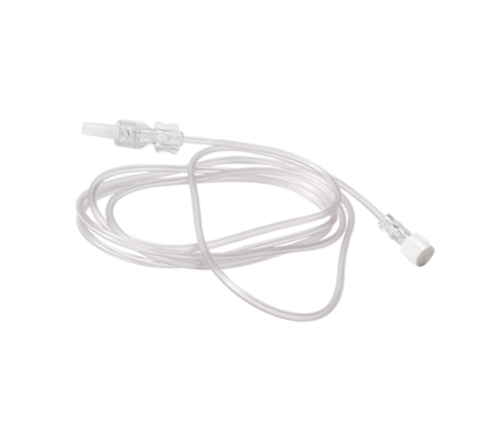 150cm Microbore Extension Set with Female Luer Lock to Male Luer Lock & Rotating Collar