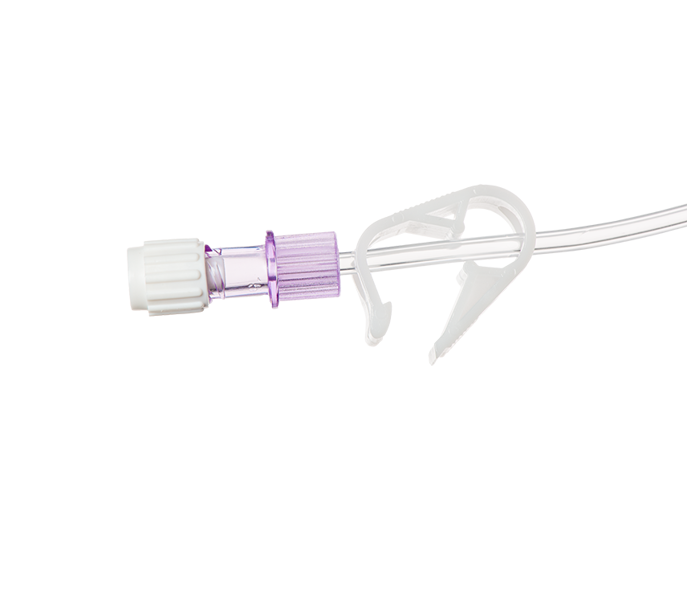 165cm Minimum Volume Extension Set with NutralSite Female Luer Lock to Male Luer Lock and RC