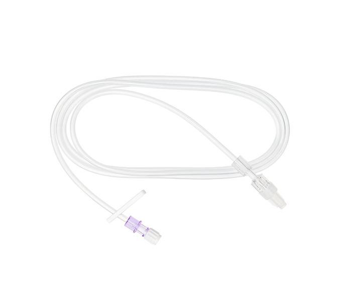 Standard Bore 150cm Extension Set with Female Luer Lock to Male Luer Lock and Rotating Collar