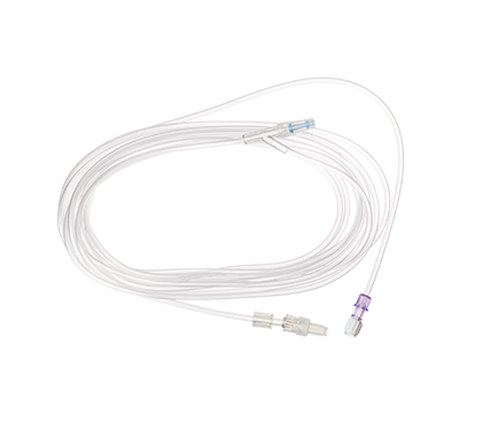 Standard Bore Extension Set - Needleless Access Site Female Luer Lock to Male Luer Lock and Rotating Collar