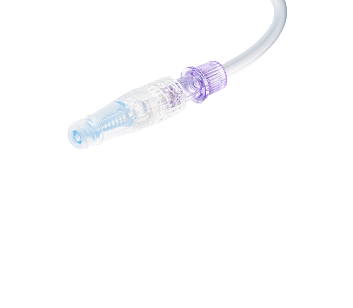 Venous Access - Standard Bore Extension Set with Male Luer Lock, Rotating Collar to NeutralSite