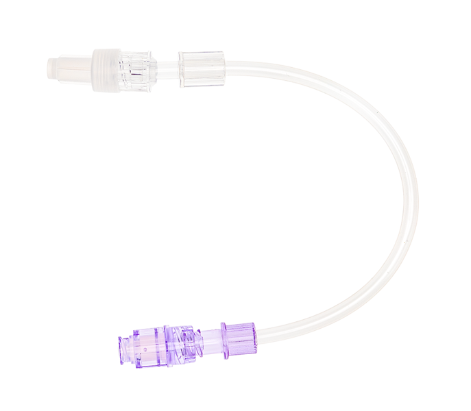 Standard Bore Extension Set with Male Luer Lock, Rotating Collar and Needleless Access Site