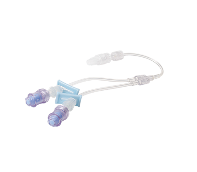 Micro-Bore Extension Set with 2 x Needleless Access Sites to Male Luer Lock and 2 x Lumen & RC
