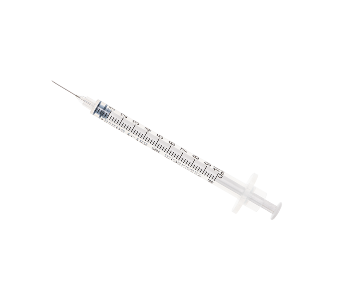 1mL Insulin Syringe with Standard Fixed Needle 27G x 13mm