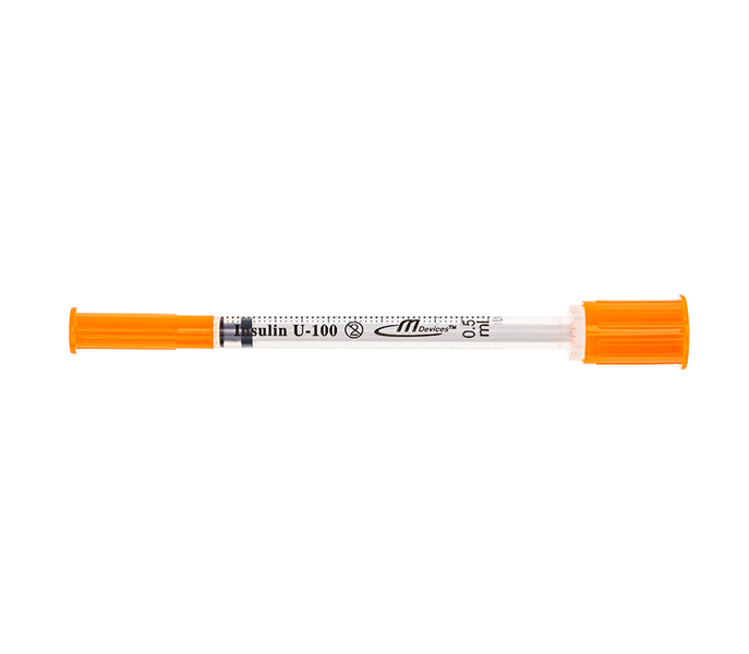 0.5mL Insulin Syringe with Standard Fixed Needle 29G x 13mm
