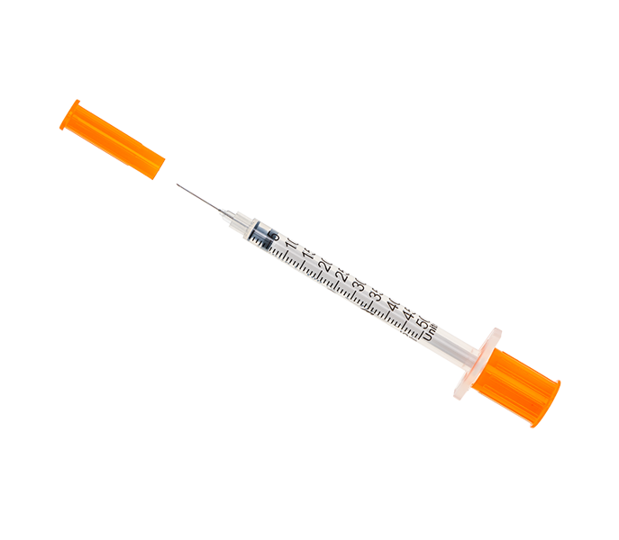 0.5mL Insulin Syringe with Standard Fixed Needle 29G x 13mm