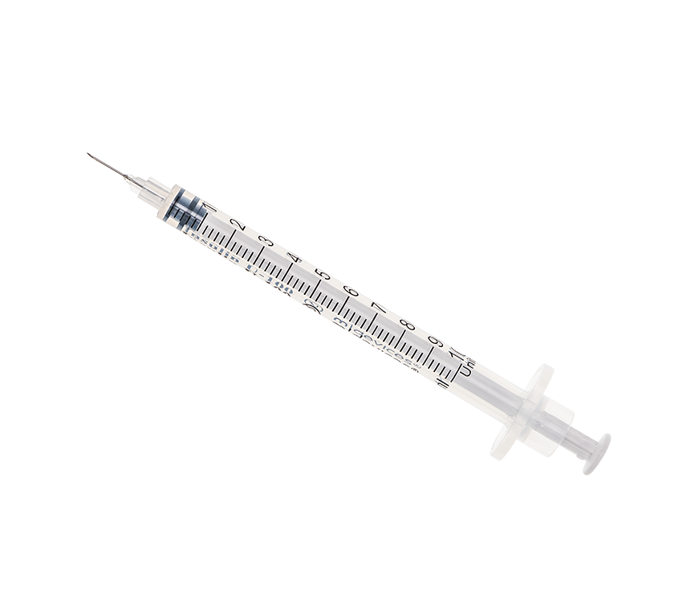 1mL Insulin Syringe with Standard Fixed Needle 27G x 8mm