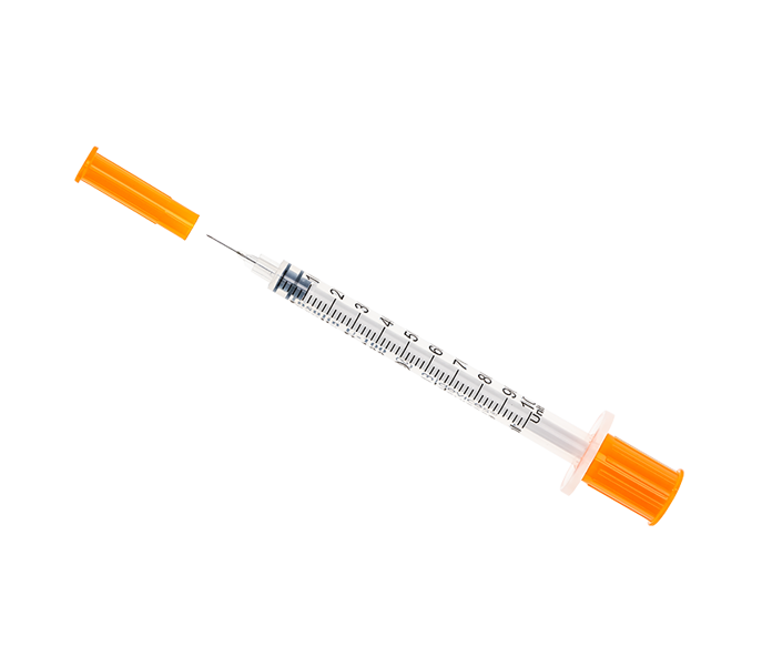 1mL Insulin Syringe with Standard Fixed Needle 29G x 8mm