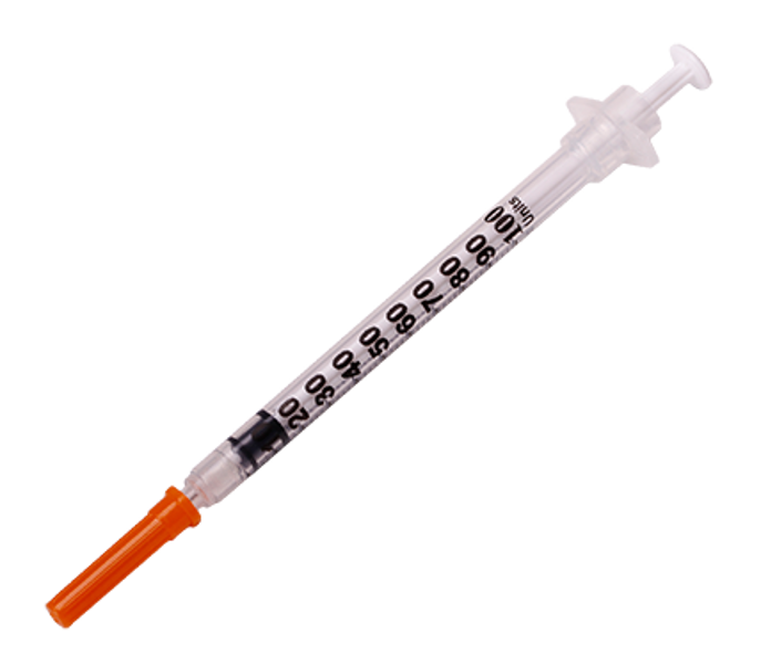 1mL Insulin Syringe with Retractable Safety Needle 27G x 13mm