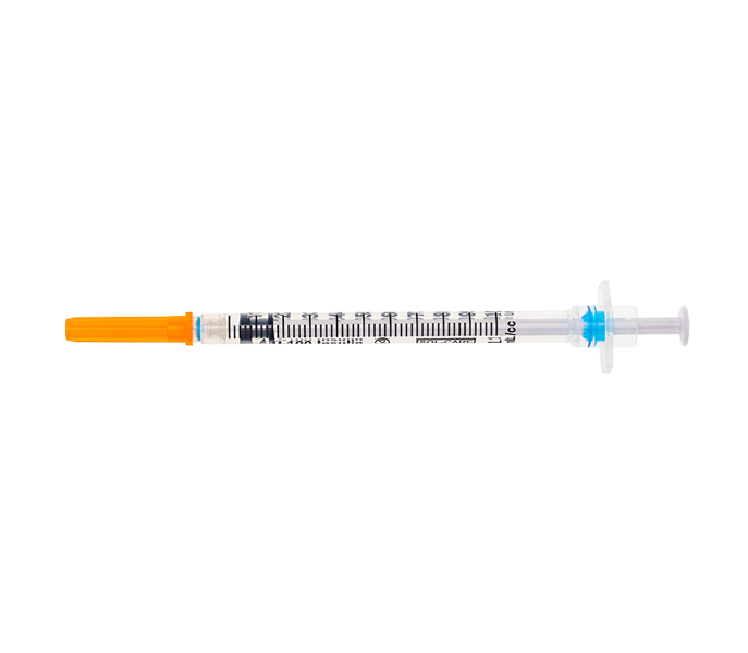 1mL Insulin Syringe with Retractable Safety Needle 29G x 13mm