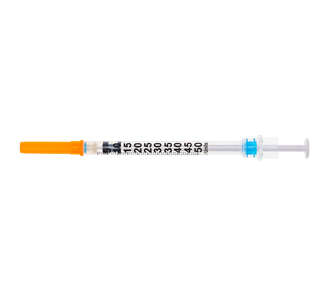 0.5mL Insulin Syringe with Retractable Safety Needle 29G x 8mm