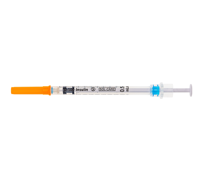 1mL Insuline Syringe wth Retractable Safety Needle 29G x 8mm