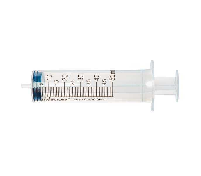 50mL Luer Slip Syringe, eccentric nozzle, without needle