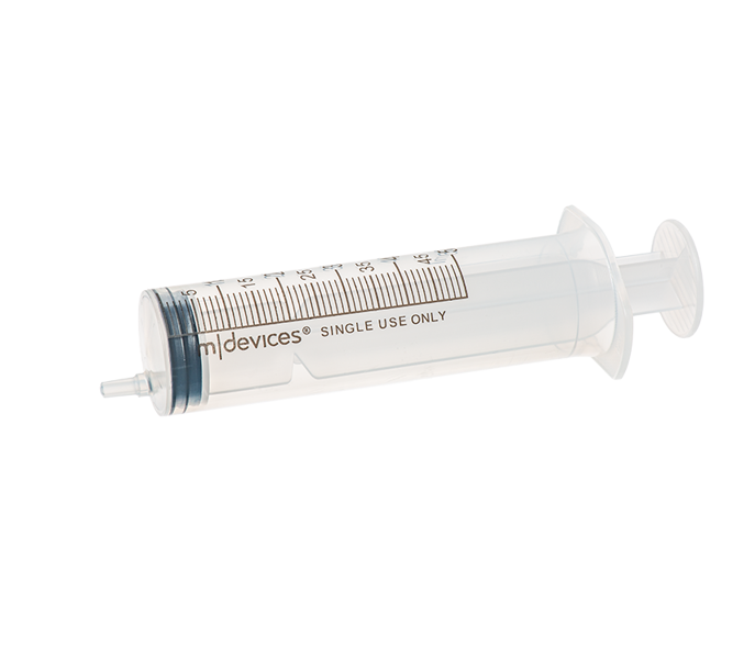 50mL Luer Slip Syringe, eccentric nozzle, without needle