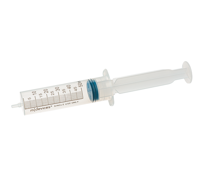 50mL Luer Slip Syringe, eccentric nozzle, without needle