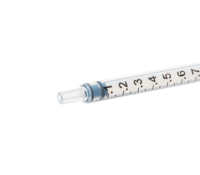 Luer Slip Syringe without Needle - Concentric Nozzle 1mL