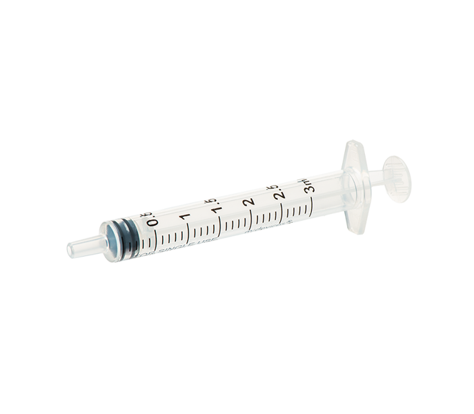 Luer Slip Syringe without Needle - Concentric Nozzle 3mL