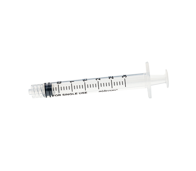 3mL Luer Lock Syringe without Needle