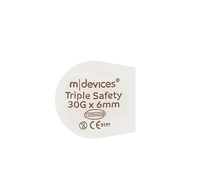 Triple Safety Insulin Pen Needle 30G x 6mm