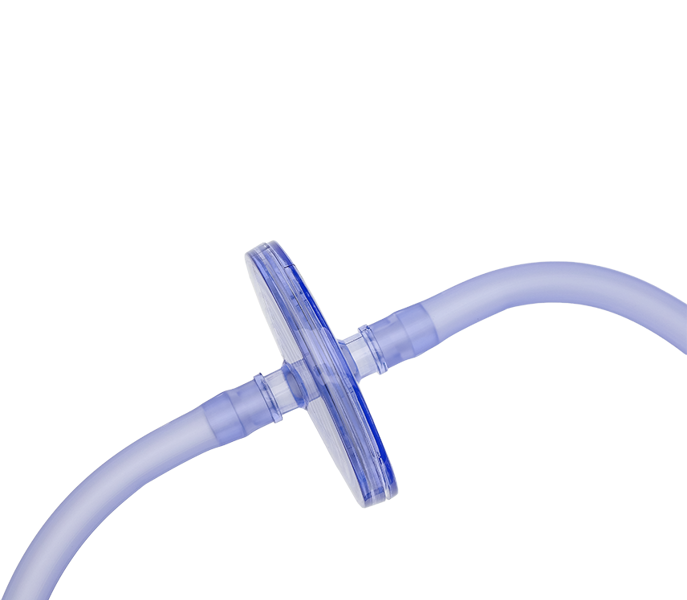 Surgical & Specialties - Insufflator Flat Filter and Tubing Set with Male Luer Lock Connector - Smooth
