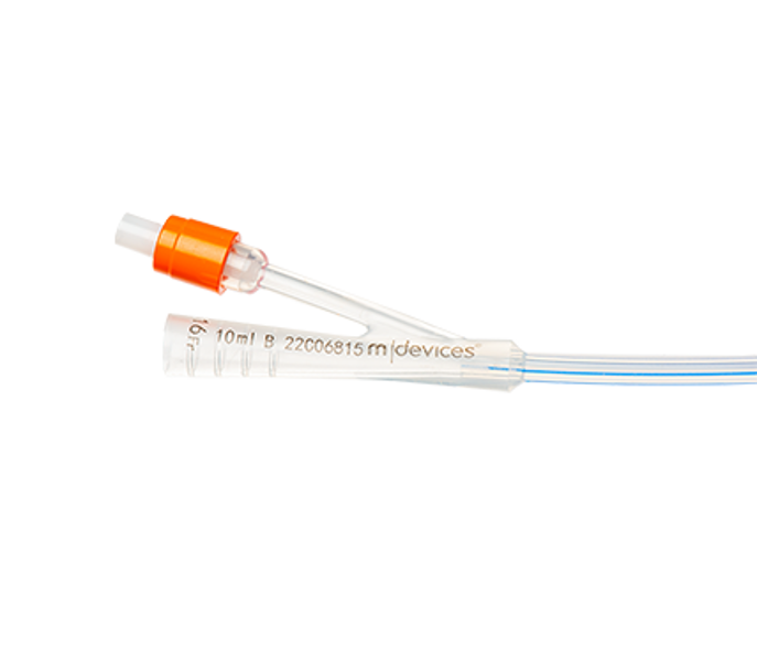 Silicone, 2-Way Foley Catheter, Standard Tip, 23cm (Female) with 10mL Balloon 16Fr