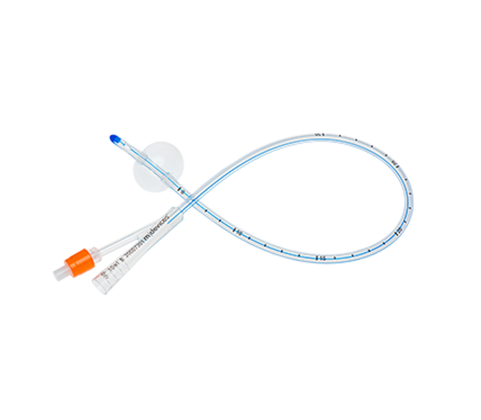Silicone 2-Way Foley Catheter 45cm Standard Tip with 10mL Balloon 16Fr