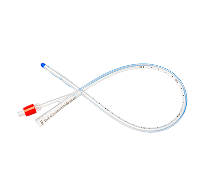 45cm Standard Tip Silicone 2-Way Foley Catheter with 10mL Balloon 18Fr