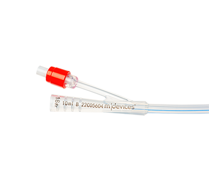Silicone 2-Way Foley Catheter 45cm Standard Tip with 10mL Balloon 18Fr
