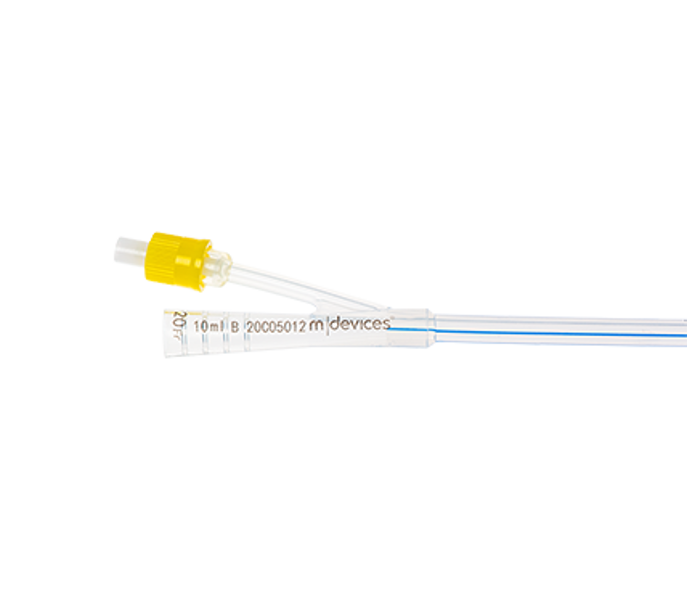Silicone 2-Way Foley Catheter 45cm Standard Tip with 10mL Balloon 20Fr