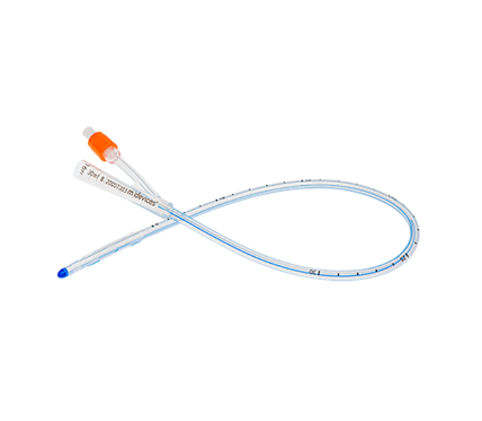 45cm Standard Tip Silicone 2-Way Foley Catheter with 30mL Balloon 16Fr