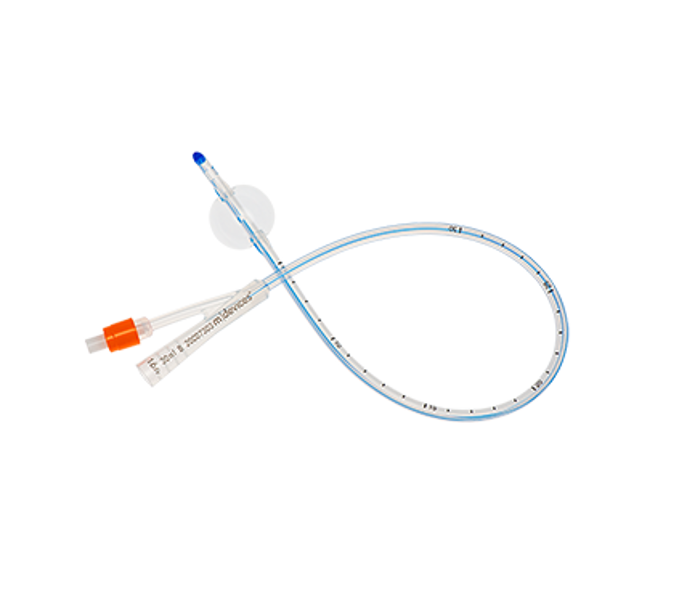 Silicone 2-Way Foley Catheter 45cm Standard Tip with 30mL Balloon 16Fr