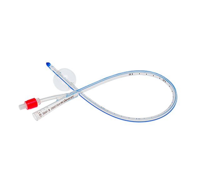 Silicone 2-Way Foley Catheter 45cm Standard Tip with 30mL Balloon 18Fr