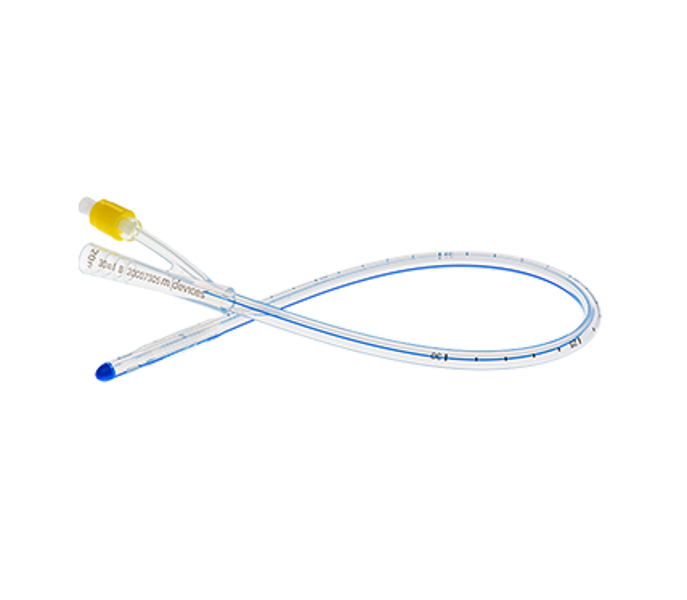 45cm Standard Tip Silicone 2-Way Foley Catheter with 30mL Balloon 20Fr