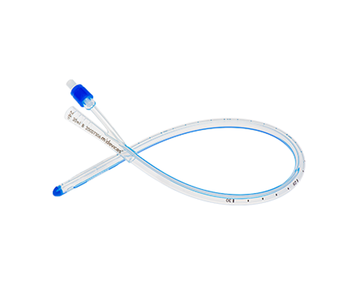 45cm Standard Tip Silicone 2-Way Foley Catheter with 30mL Balloon 24Fr
