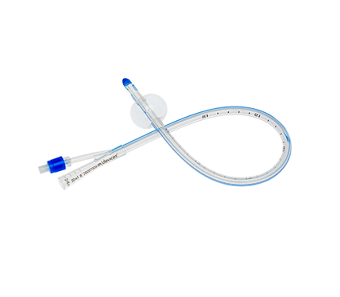 Silicone 2-Way Foley Catheter 45cm Standard Tip with 30mL Balloon 24Fr