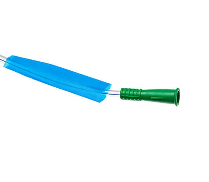 Hydrophilic Coated Nelaton Catheters with Water Sachet Coude Tip