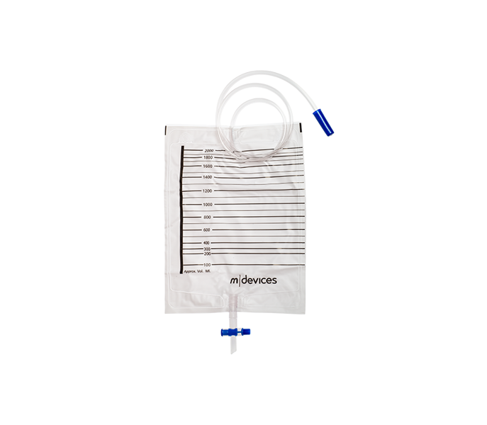 2000mL URINE BAG with T-TAP  90cm Tubing
