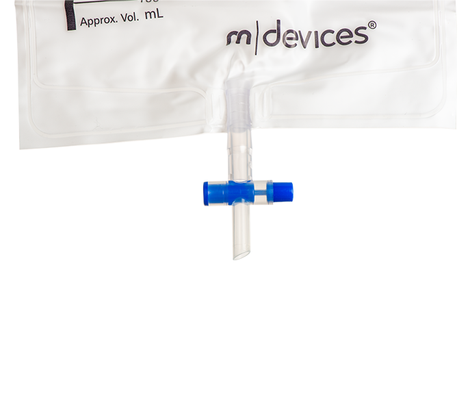 2000mL Urine Bag T-Tap NRV 110cm Tubing