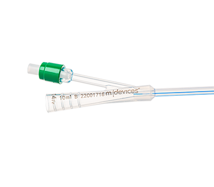 40cm Open Ended 2-Way Foley Catheter with 10mL Balloon 14Fr