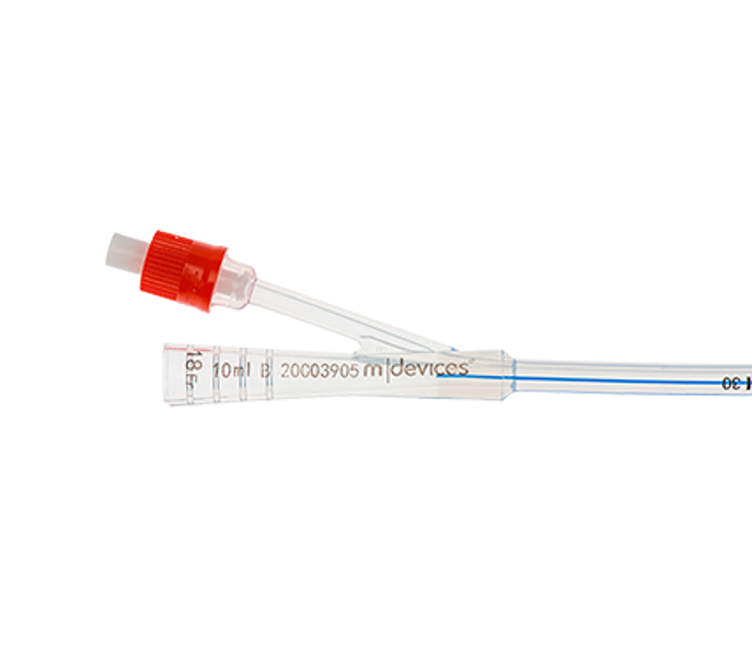 Open Ended 2-Way Foley Catheter, 40cm with 10mL Balloon 18Fr